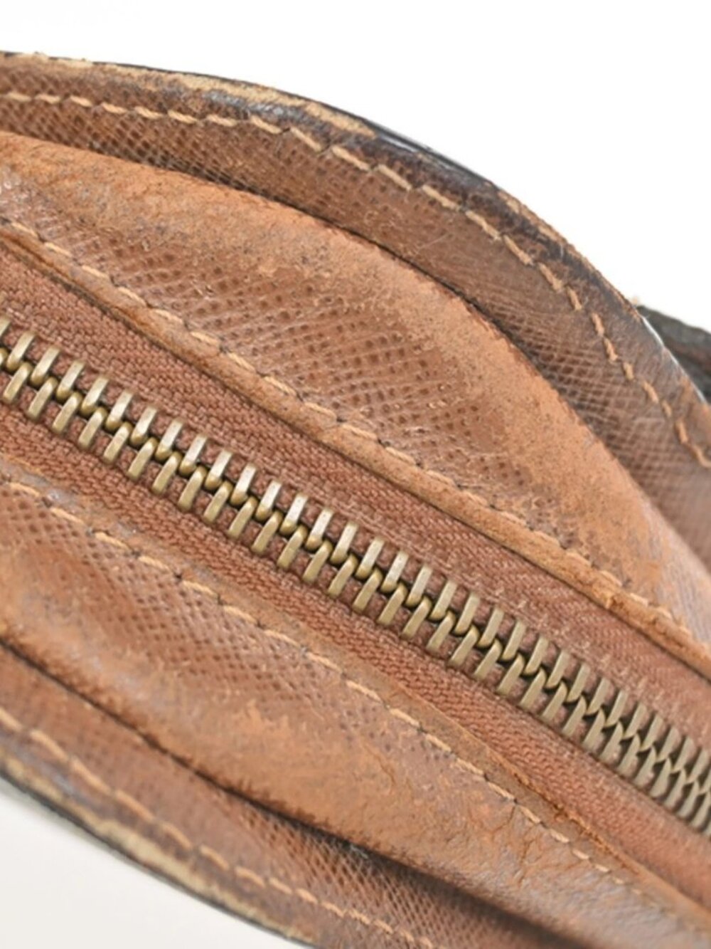 LOUIS VUITTON Orsay Clutch Hand Bag Monogram Leather Brown France - Picture 11 of 16